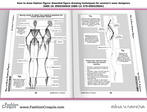 Fashion figures sketches