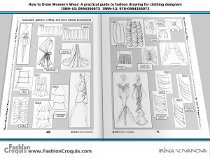 Learn how to draw cascades, gathers and ruffles