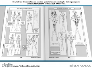 Fashion sketching with figure drawing templates